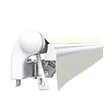COTE STORE - Store banne manuel 3.6 x 3 m Monobloc pour terrasse - Écru - vignette