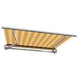 COTE STORE - Store banne manuel 4 x 3 m Monobloc pour terrasse - Jaune rayé - vignette