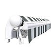 COTE STORE - Store banne manuel 4 x 3 m Monobloc pour terrasse - Blanc gris - vignette