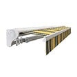 COTE STORE - Store banne motorisé et manuel 3 x 2,5 m Demi coffre pour terrasse - Gris jaune - vignette