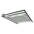 COTE STORE - Store banne motorisé et manuel 3,6 x 3 m Demi coffre pour terrasse - Blanc gris - vignette
