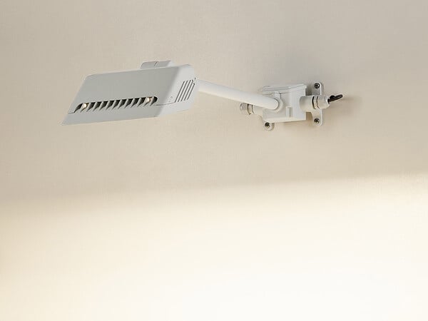 SLV - Spot sur tige extérieur blanc TODAY PRO avec ampoule LED - large