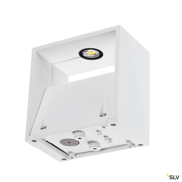 SLV - Applique extérieure SLV LOGS avec LED intégrée, blanc, 10W, 3000K, IP46 - large