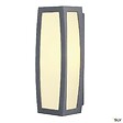 SLV - Applique extérieure SLV MERIDIAN BOX SENSOR, diffuseur opalescent anthracite, E27, 25W max, IP54, détecteur de mouvements - vignette