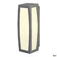 SLV - Applique extérieure SLV MERIDIAN BOX SENSOR, diffuseur opalescent anthracite, E27, 25W max, IP54, détecteur de mouvements - vignette