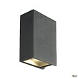 SLV - Applique extérieure SLV QUAD UP/DOWN, anthracite, avec LED intégrée, 8,6W, 3000K, IP44 - Hauteur 15 cm - vignette