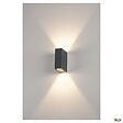 SLV - Applique extérieure SLV QUAD UP/DOWN, anthracite, avec LED intégrée, 8,6W, 3000K, IP44 - Hauteur 15 cm - vignette