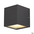 SLV - Applique extérieure SLV SITRA CUB, anthracite, GX53/TCR-TSE, 2x 9W max, IP44 - vignette