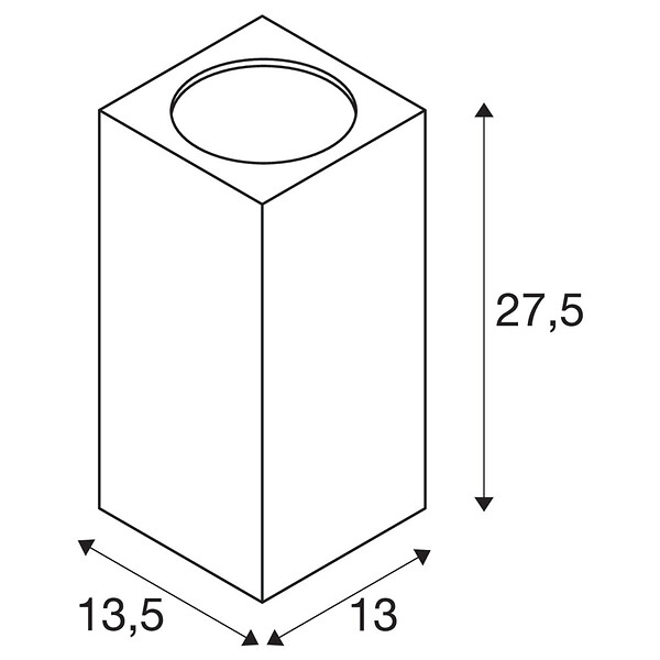 SLV - Applique extérieure SLV BIG THEO UP/DOWN, gris, GU10/QPAR111, 2x 75W max, IP44 - large