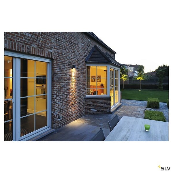 SLV - Applique extérieure SLV WALLYX, anthracite, GU10/QPAR51, 50W max, IP44 - large