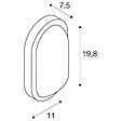 SLV - Applique et plafonnier extérieur TERANG 200, blanc, avec LED intégrée, 11W, 3000K, IP44 - vignette