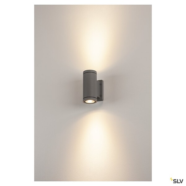 SLV - Applique extérieure SLV MYRA UP/DOWN, anthracite, GU10/QPAR51, 2x 35W max, IP55 - large