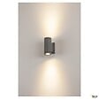 SLV - Applique extérieure SLV MYRA UP/DOWN, anthracite, GU10/QPAR51, 2x 35W max, IP55 - vignette