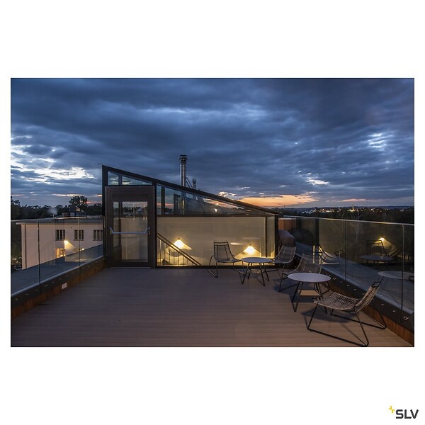 SLV - Applique extérieure SLV BIG QUAD, anthracite avec LED intégrée, 4,5W, 3000K, IP44 - large