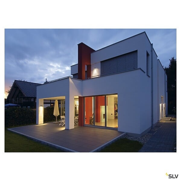 SLV - Applique extérieure SLV BIG THEO, gris, GU10/QPAR111, 75W max, IP44 - large