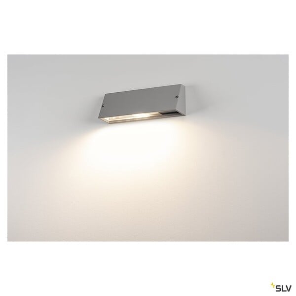 SLV - Applique extérieure SLV PEMA®, gris, E27, 15W max, IP65 - large