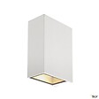 SLV - Applique extérieure SLV QUAD UP/DOWN, blanc, avec LED intégrée, 8,6W, 3000K, IP44 - Hauteur 15 cm - vignette