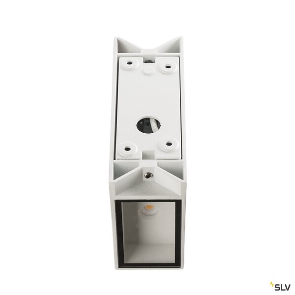 SLV - Applique extérieure SLV QUAD UP/DOWN, blanc, avec LED intégrée, 8,6W, 3000K, IP44 - Hauteur 15 cm - large