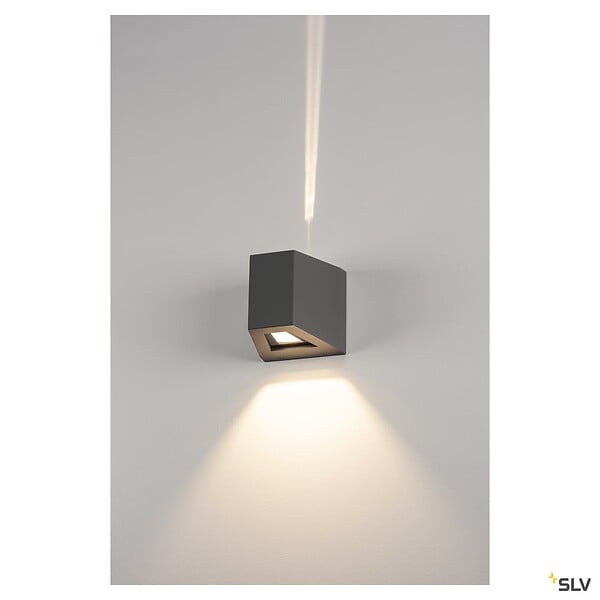 SLV - Applique extérieure SLV OUT-BEAM UP/DOWN, anthracite, LED intégrée, 18W, 3000K, IP44 - large