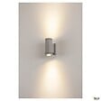 SLV - Applique extérieure SLV MYRA UP/DOWN, gris, GU10/QPAR51, 2x 35W max, IP55 - vignette