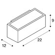 SLV - Applique extérieure SLV BOX UP/DOWN, anthracite, R7s 78mm/QT-DE12, 80W max, IP44 - vignette