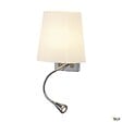 SLV - COUPA FLEX LED applique, chrome, verre satiné, 1xG9 max. 40W, 3W LED - vignette