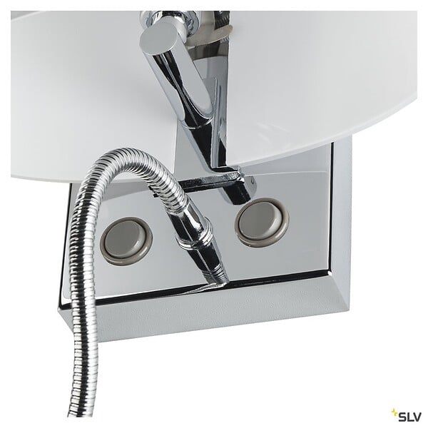 SLV - COUPA FLEX LED applique, chrome, verre satiné, 1xG9 max. 40W, 3W LED - large