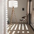 LUMISKY - Lampadaire d'extérieur sans fil TAMBOURY WOOD RGB H150cm - vignette
