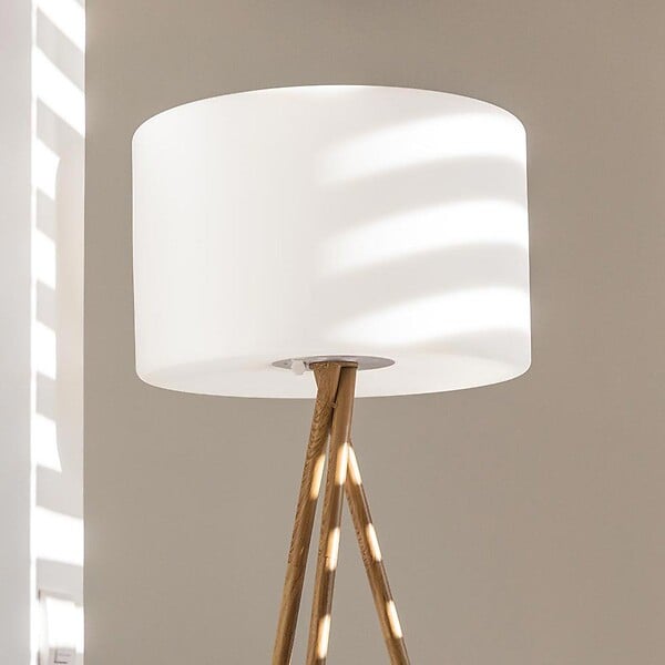 LUMISKY - Lampadaire d'extérieur sans fil TAMBOURY WOOD RGB H150cm - large