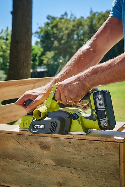 RYOBI - Rabot sans fil - R18PL-0 - 82mm - large