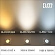 SLV - LOGS IN applique, carrée, noir laiton, 5W LED, 3000K - vignette