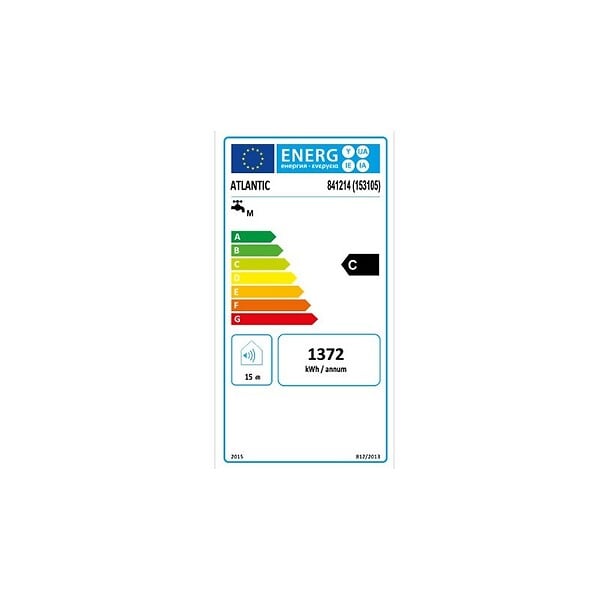 ATLANTIC - Chauffe-eau électrique ACI hybride Zénéo - Vertical mural - 50L - large