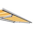 COTE STORE - Store banne manuel Demi coffre 3,6 x 3 m pour terrasse - Jaune rayé - vignette