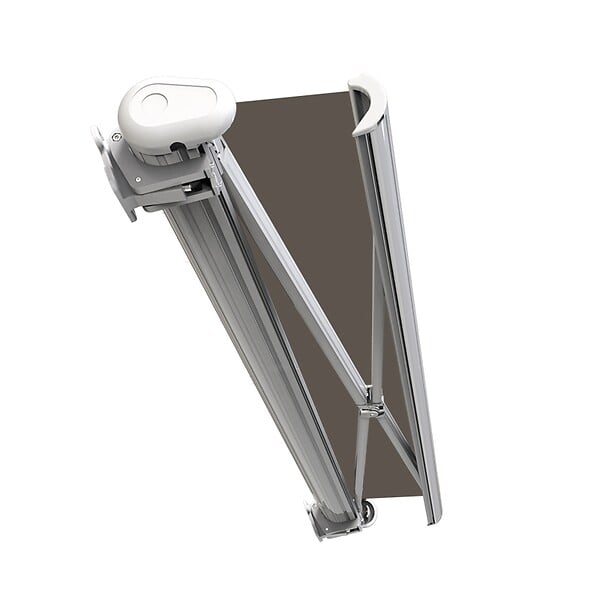COTE STORE - Store banne coffre intégral 5 x 3,5 m motorisé et manuel extérieur pour terrasse - Taupe - large