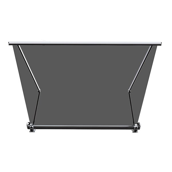 COTE STORE - Store banne coffre intégral 4,5 x 3,5 m motorisé et manuel extérieur pour terrasse - Gris - large