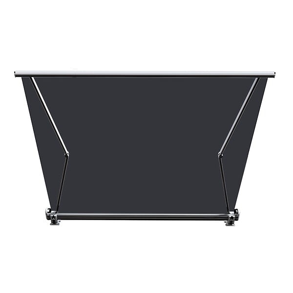 COTE STORE - Store banne coffre intégral 3,5 x 3 m motorisé et manuel extérieur pour terrasse - Gris anthracite - large