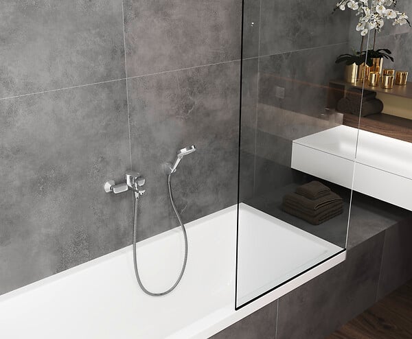 HANSGROHE - Mitigeur bain-douche apparent - Chromé - Vernis Blend - large