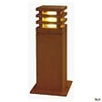 SLV - Borne extérieure SLV RUSTY 40 avec LED intégrée, fonte rouillée - Hauteur 40 cm - vignette