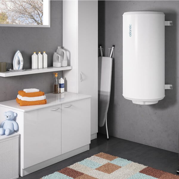 ATLANTIC - Chauffe-eau électrique Chaufféo blindé vertical mural compact Atlantic - 200L - 2200W - 1255x585x567mm - large