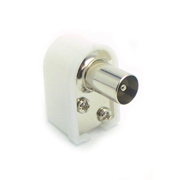 ASTRELL - Fiche TV coaxiale mâle coudée - 9.52 mm - large