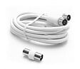 ASTRELL - Câble TV 9.52mm mâle-femelle - 1.5m + adaptateur - vignette