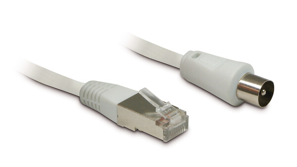 ASTRELL - Câble TV RJ45 mâle - 9.52 mâle - 2 m - large