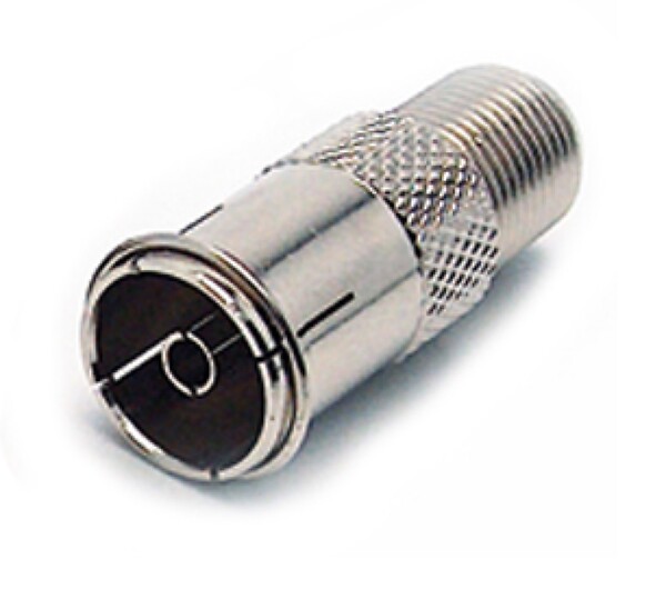 ASTRELL - Adaptateur coaxial F femelle - 9.52 femelle - TV Satellite - large
