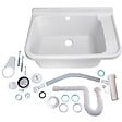 FITT - Évier d'atelier - Polypropylène - Kit complet - Blanc - 60L - vignette