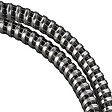 WIRQUIN - Flexible de douche - PVC annelé chromé - Chrome - 1,5 m - vignette
