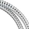 WIRQUIN - Flexible de douche PVC lisse - Blanc et chrome - 1,5m - vignette