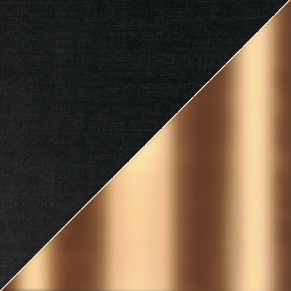 SLV - Abat-jour Rond Fenda Slv - Ø 300mm - H 200mm - Textile - Noir Et Cuivre - large