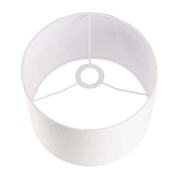 SLV - Abat-jour Rond Fenda Slv - Ø 300mm - H 200mm - Textile - Blanc - large