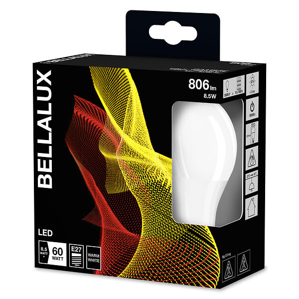 LEDVANCE - Bellalux E27 Standard 806 lm 8W Blanc chaud Dépoli 15000 h F - large