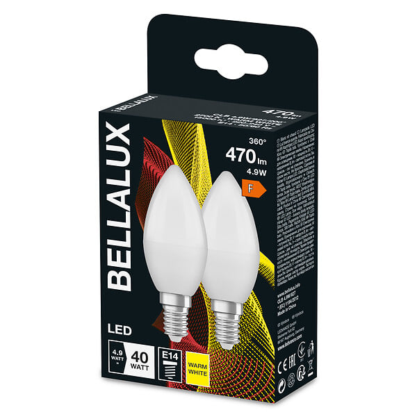 LEDVANCE - Ampoule LED E14 Flamme 4.9W 470lm Blanc chaud - large